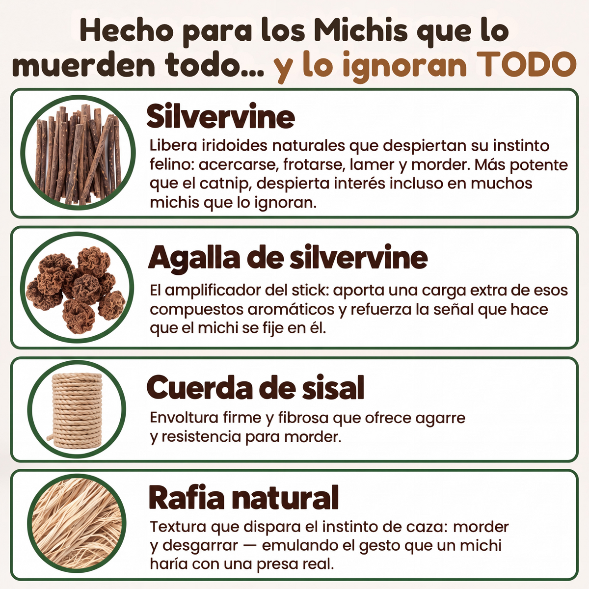 Sticks de Silvervine Happymichi®